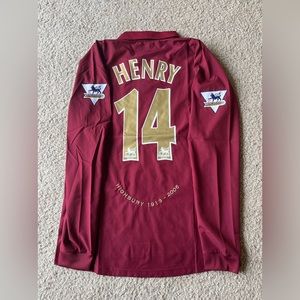 Thierry Henry 2005/2006 Arsenal Home Jersey Long Sleeve Medium